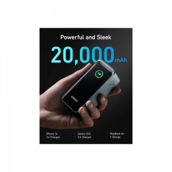 Anker Power Bank, 200 W | Prime | 20000 mAh | Black