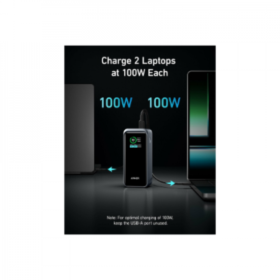 Anker Power Bank, 200 W | Prime | 20000 mAh | Black