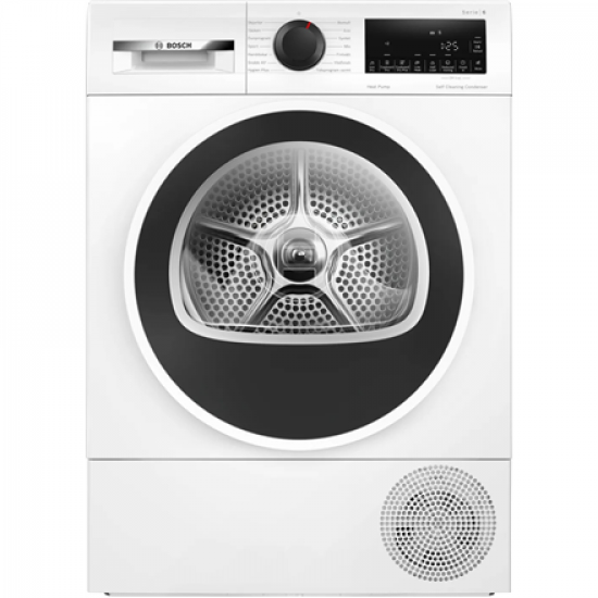 Bosch Dryer Machine with Heat Pump | WQG2450ISN | Energy efficiency class Class D | Front loading | 9 kg | LCD | Depth 61.3 cm | White