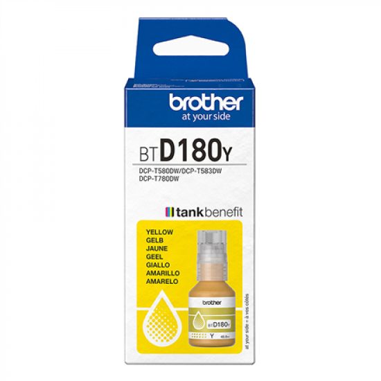 Brother BTD180Y | Ink refill | Yellow