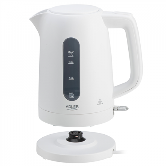 Adler Kettle | AD 1379w | Electric | 2200 W | 1.7 L | Polypropylene | 360° rotational base | White