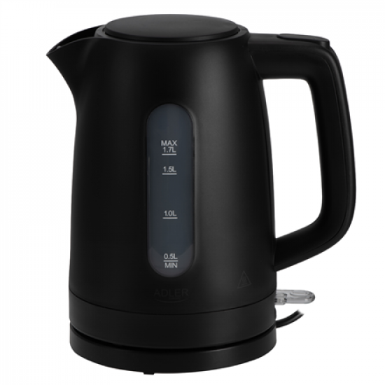 Adler Kettle | AD 1379b | Electric | 2200 W | 1.7 L | Polypropylene | 360° rotational base | Black