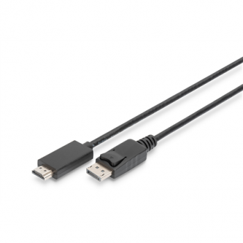Digitus Adapter Cable, DP - HDMI type A | DisplayPort to HDMI | 2 m