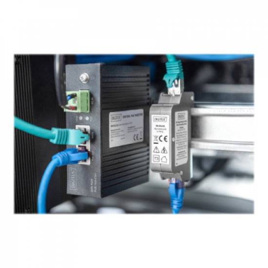 DIGITUS Indoor DIN PoE surge protector