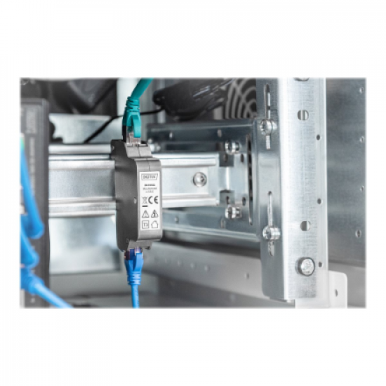 DIGITUS Indoor DIN PoE surge protector