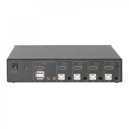 Digitus KVM Switch, 4 Port, Single Display, 4K, HDMI | DS-12880