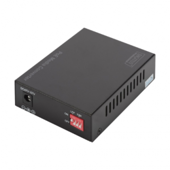 DIGITUS Gigabit Ethernet PoE+ Media Converter, SFP