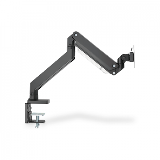 Digitus Desk Mount | Universal Single Monitor Mount with Gas Spring and Clamp Mount | Adjustable Height, Rotate, Tilt, Swivel | 15-35 