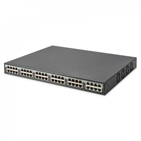 Digitus | 24 Port 10G Ethernet PoE+ Injector, 802.3at, 370 W | DN-95117