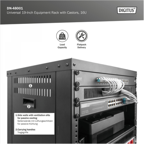 Digitus AVS Rack | DN-48001 | Black