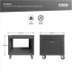 Digitus Universal 19-Inch Equipment Rack with Castors, 8U | DN-48000