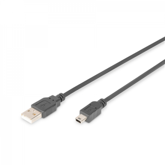 Digitus Connection Cable, 1.8 m | AK-300108-018-S | USB Type A to USB Mini B