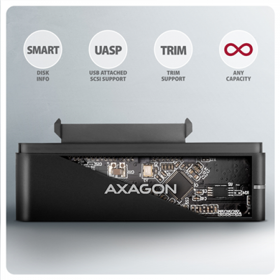AXAGON USB-C 10Gbps FAST PORT X adapter for 2.5