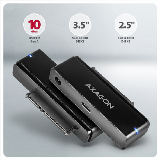 AXAGON USB-C 10Gbps FAST PORT X adapter for 2.5