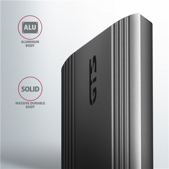 AXAGON USB-C 10Gbps - M.2 NVMe and SATA SSD THIN SCREWLESS box | EEM2-GTS2