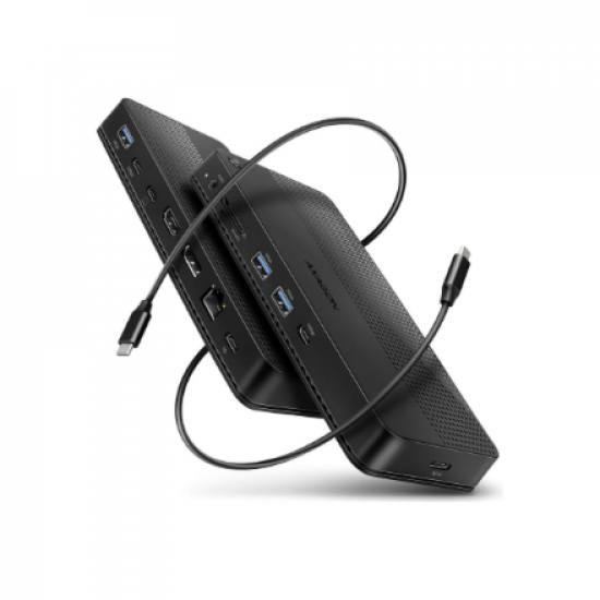 AXAGON USB4 40Gbps DUAL 4K DISPLAY 12in1 Dock | HMC-U4