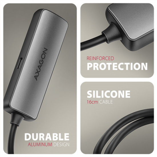 AXAGON Active converter RVC-HI8KPD, 100 W | USB Type-C to HDMI