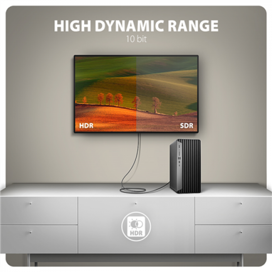 AXAGON Active cable RVD-HI20C2 | DisplayPort to HDMI | 1.8 m