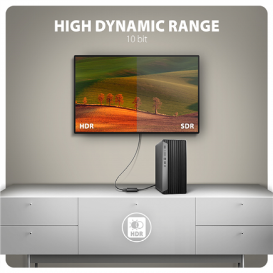 AXAGON Active adapter RVD-HI20N | DisplayPort to HDMI | 0.15 m