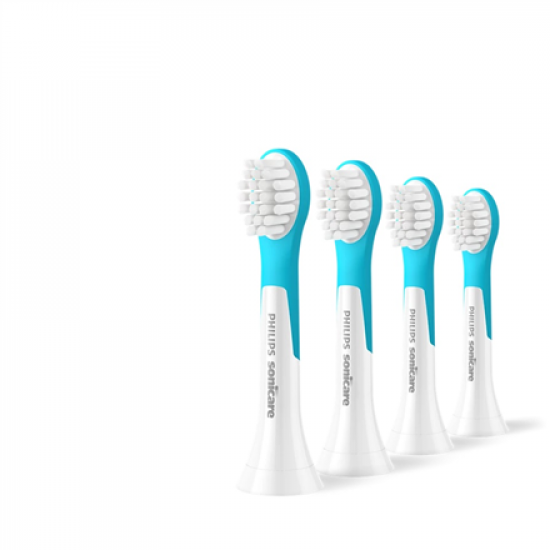 Philips | Toothbrush Heads | HX6034/90 Sonicare For Kids3+ | Heads | For children | Number of brush heads included 4 | White/Blue
