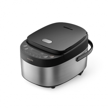 Philips Mini rice cooker | HD3093/80 3000 series | 600 W | 0.85 L | Number of programs 8 | Black/Stainless Steel