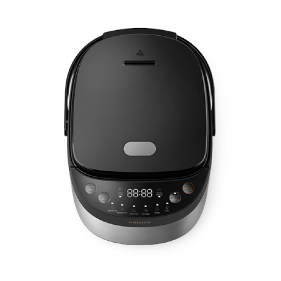 Philips Mini rice cooker | HD3093/80 3000 series | 600 W | 0.85 L | Number of programs 8 | Black/Stainless Steel
