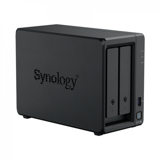 Synology DiskStation | DS725+ | AMD Ryzen | R1600 | 4 GB | DDR4 | Black