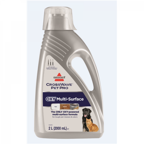 Bissell | CrossWave Pet Pro Oxy Multi-surface formula Cleaning Solution, 2 L