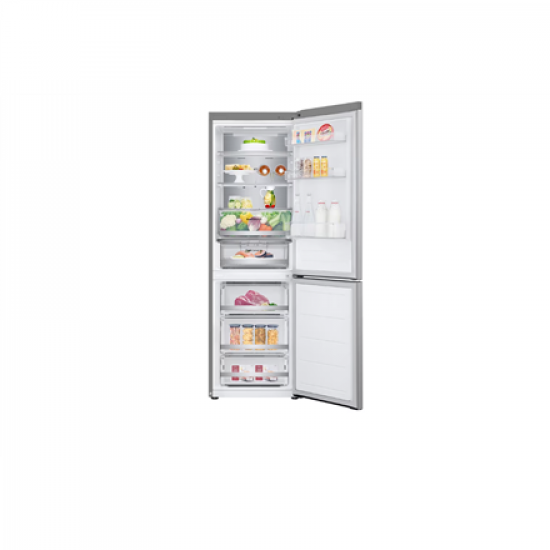 LG Refrigerator | GBV7170EPY | Energy efficiency class E | Free standing | Combi | Height 186 cm | No Frost system | Fridge net capacity 234 L | Freezer net capacity 110 L | Display | 35 dB | Silver