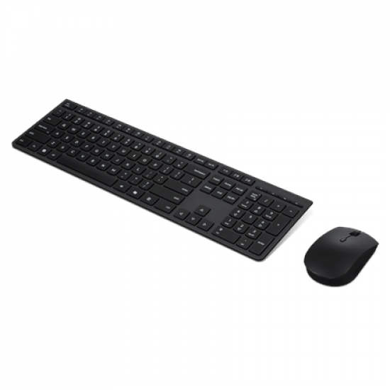 Lenovo Professional Wireless Rechargeable Combo Keyboard and Mouse | Keyboard and Mouse Set | Wireless | Mouse included | US English | Bluetooth | Grey
