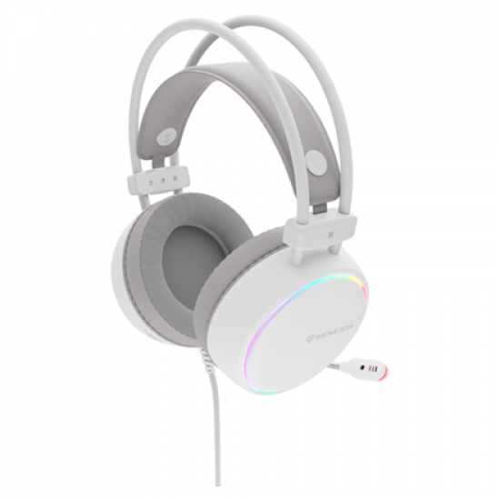 Genesis RGB Gaming Headset | Neon 613 G2 | Wired | Over-ear | Microphone | White