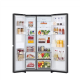 LG Refrigerator | GSBC40PYPE | Energy efficiency class E | Free standing | Side by side | Height 179 cm | No Frost system | Fridge net capacity 423 L | Freezer net capacity 241 L | 36 dB | Black