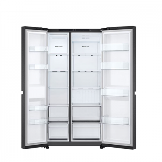 LG Refrigerator | GSBC40PYPE | Energy efficiency class E | Free standing | Side by side | Height 179 cm | No Frost system | Fridge net capacity 423 L | Freezer net capacity 241 L | 36 dB | Black