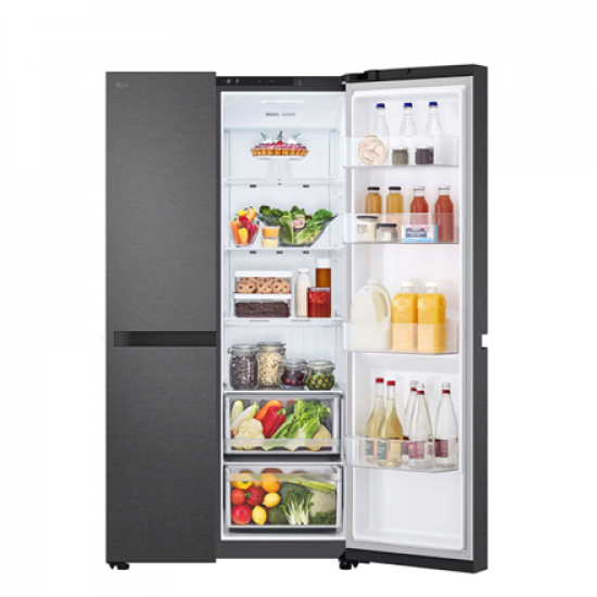 LG Refrigerator | GSBC40PYPE | Energy efficiency class E | Free standing | Side by side | Height 179 cm | No Frost system | Fridge net capacity 423 L | Freezer net capacity 241 L | 36 dB | Black