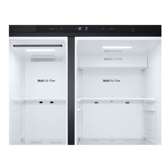 LG Refrigerator | GSBC40PYPE | Energy efficiency class E | Free standing | Side by side | Height 179 cm | No Frost system | Fridge net capacity 423 L | Freezer net capacity 241 L | 36 dB | Black