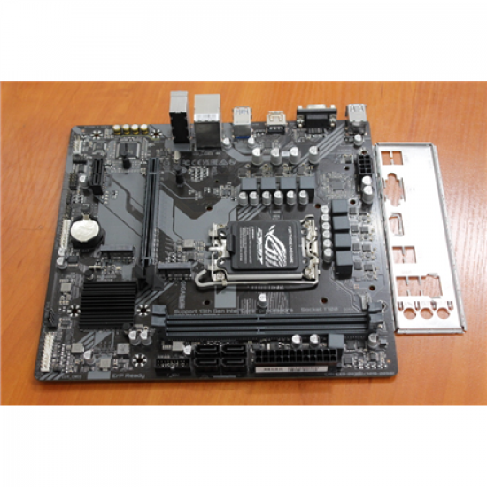 SALE OUT. Gigabyte B760M H DDR4 1.0 M/B | Processor family Intel | Processor socket LGA1700 | DDR4 DIMM | Memory slots 2 | Supported hard disk drive interfaces SATA, M.2 | Number of SATA connectors 4 | Chipset Intel B760 Express | Micro ATX | USED, REFURB