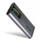 AXAGON External USB-C 10Gbps metal box with info display for M.2 NVMe and SATA SSD | EEM2-SD2