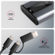 AXAGON External USB-C 10Gbps metal box with info display for M.2 NVMe and SATA SSD | EEM2-SD2
