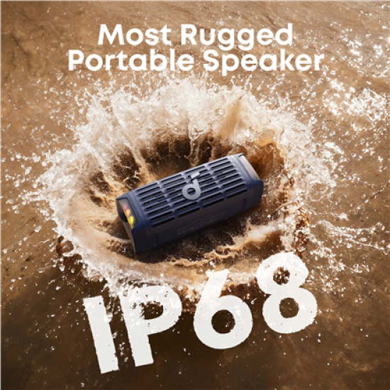 Anker Soundcore Speaker | Boom 3i | 50 W | Waterproof | Bluetooth | Blue | Portable | Wireless connection