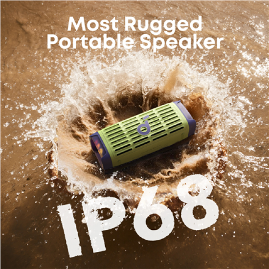Anker Soundcore Speaker | Boom 3i | 50 W | Waterproof | Bluetooth | Green | Portable | Wireless connection