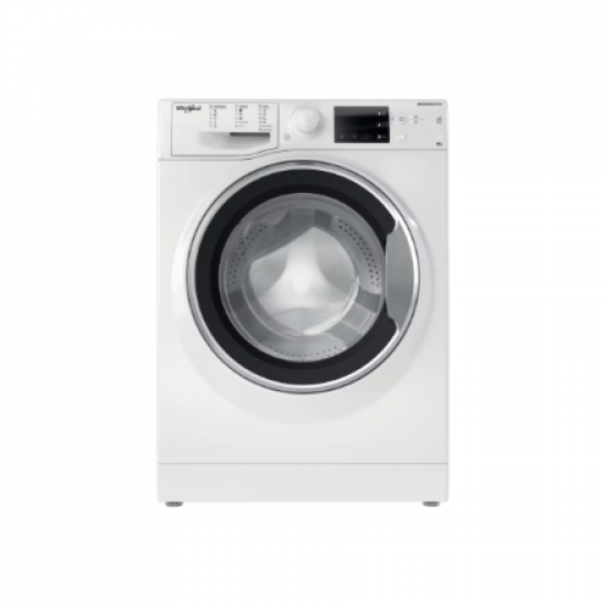 Whirlpool Washing machine | WRBSB 6249 W EU | Energy efficiency class C | Front loading | Washing capacity 6 kg | 1200 RPM | Depth 43 cm | Width 60 cm | LED | White