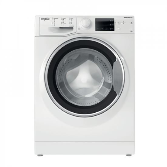 Whirlpool Washing machine | WRBSB 6249 W EU | Energy efficiency class C | Front loading | Washing capacity 6 kg | 1200 RPM | Depth 43 cm | Width 60 cm | LED | White