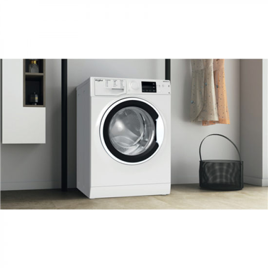 Whirlpool Washing machine | WRBSB 6249 W EU | Energy efficiency class C | Front loading | Washing capacity 6 kg | 1200 RPM | Depth 43 cm | Width 60 cm | LED | White