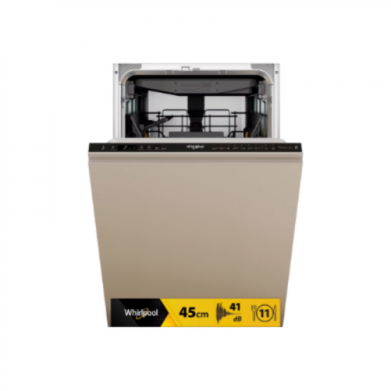 Whirlpool Dishwasher | WH6IC11BS7LA0 | Built-in | Width 44.8 cm | Number of place settings 11 | Number of programs 9 | Energy efficiency class C | Display | Black