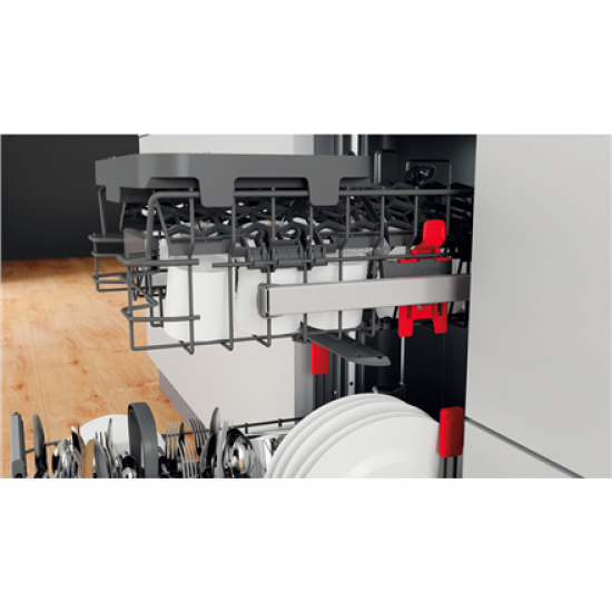 Whirlpool Dishwasher | WSIO 3T223 PCE X | Built-in | Width 45 cm | Number of place settings 10 | Number of programs 7 | Energy efficiency class E | Display | Inox