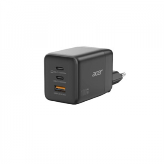 Acer | 100W GaN charger, 2x USB-C + 1x USB-A ports