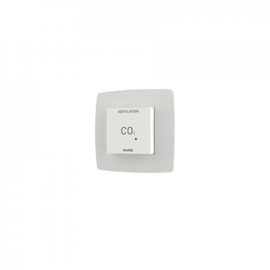DUCO CO2 Room Sensor with Control RF/Wired, White