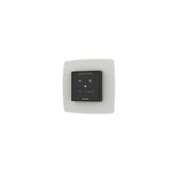 DUCO Humidity Room Sensor with Control RF/Wired, Black