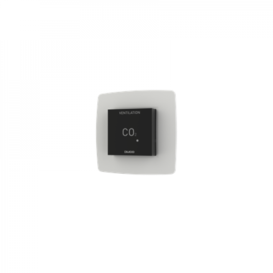 DUCO CO2 Room Sensor without Control RF/Wired, Black