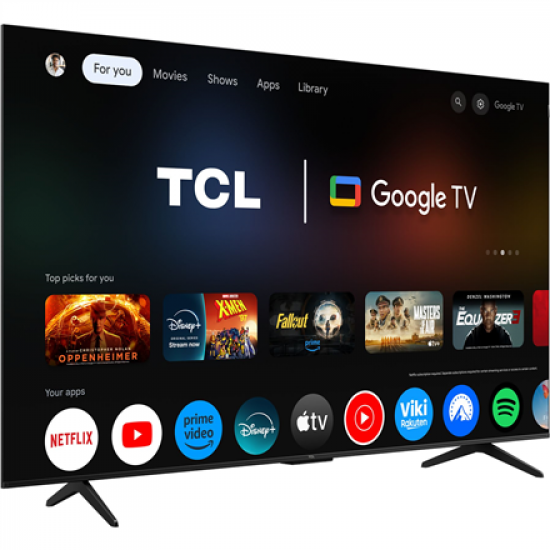 TCL 4K QLED TV | 65T69C | 65 | Smart TV | Google TV | UHD | Black